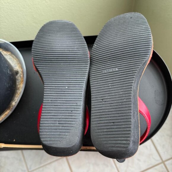 Pons wedge sandal, Red, size 8 - Picture 3 of 4